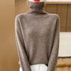 New Autumn/Winter Color Dot Knit Wool Sweater: Women's High-Collar Fashion Pullover