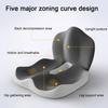 Sittepute med Ergonomisk Design Ryggstøtte Sklisikker Memoryskum Lett Bærbar Smertelindrende Sittepute