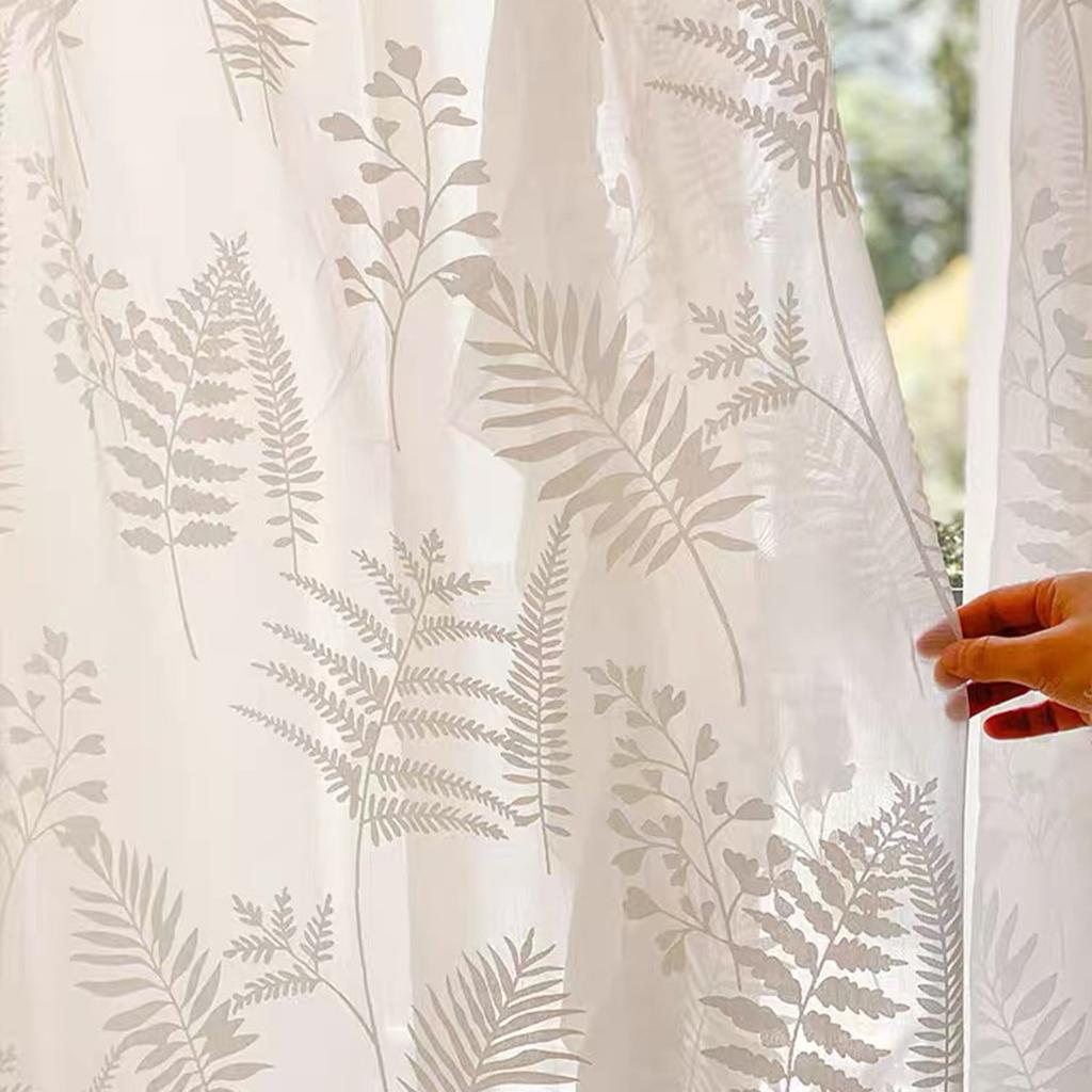 Franceză Retro Frunze Sufragerie Dormitor Fereastră Balcon Paravan Cortina Fereastră