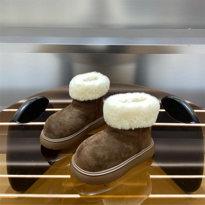 

Thick-soled fluffy slippers are worn outside, autumn and winter new velvet thermal toe shoes, snow boots and cotton shoes. 35 темно-коричневого