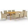 Day and Night - Day and Night Garden Dining Set 9 Pieces Beige