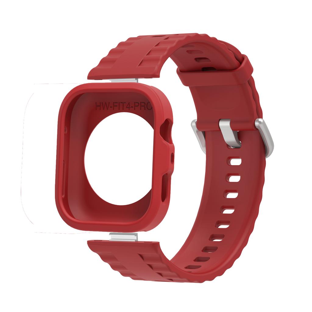 TPU Case+ Silicon Strap For Huawei Watch Fit 4 /Fit4 Pro Protector Cover Bumper Shell Watch Case Wristband Replacement