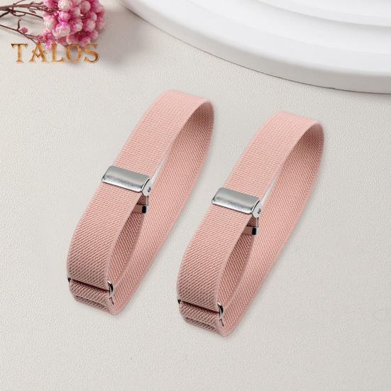 1 Pair Unisex Armband Adjustable 2.5CM Width Solid Color Leg Strap Elastic Shirt Sleeve Holder Arm Cuffs Bands Party Wedding Clothing Accessories