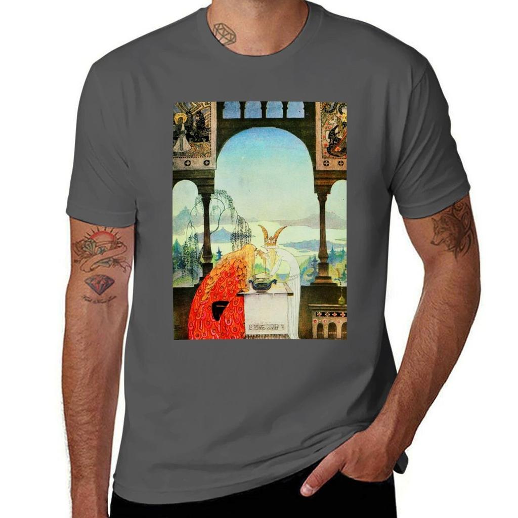 Kay Nielsen East Of The Sun And West Of The Moon Pl 14 Tshirt Printed T Shirts For Unisex T Shirts For Unisex Cotton Tshirt
