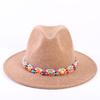 Popular European and American High-end Wool Top Hat, Men's and Women's Fashion Versatile Elegant Top Hat Jazz Hat