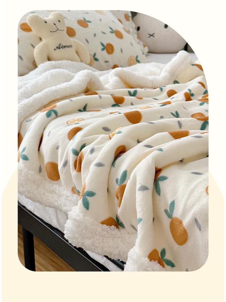 Milk Velvet Multifunctional Blanket: Perfect for Office, Nap, Sofa, Dorm, or Car Use.