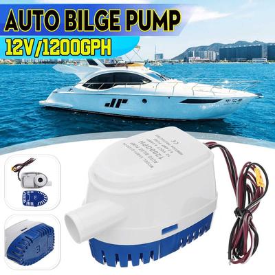 Otomatik Tekne için Anahtarlı 12V 1200GPH Otomatik Sintine Pompası Dalgıç Sintine Suyu Pompası