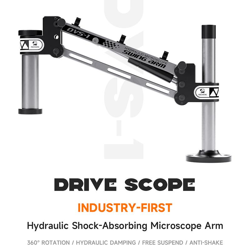 

MECHANIC DVS-1 Hydraulic Shock-Absorbing Microscope Arm 360° Rotating for Mobile Phone Motherboard PCB Inspection Repair