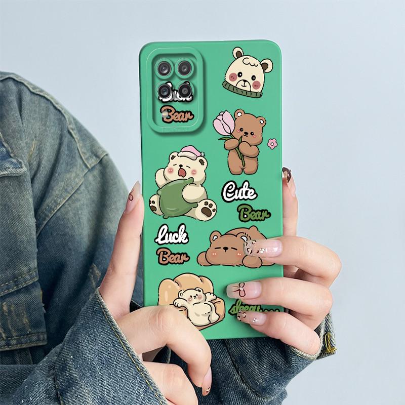 For Samsung Galaxy A12 M12 F12 4G 5G Case Astronaut Cover Soft Liquid Silicone Phone Funda Shell For SamsungA12 A 12 Phone Bags