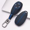 Key Fob Cover for Leapmotor T03 S01 C11 C01 with Keychain Anti-Scratch Shockproof Protective Shell Holder with Honeycomb Texture Shockproof Structure