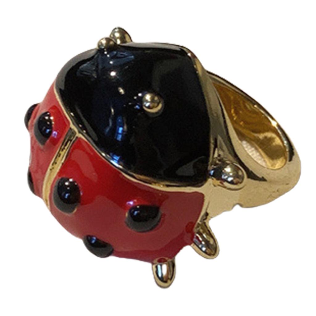 Retro Stil Legierung Insektenring mit Strassdetails Handgefertigter Fingerring Modeaccessoire für elegante Abendgarderobe