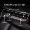 Car Seat Gap Storage Box Multifunctional Leather Storage Box Seat Storage Card Phone Key Clip Storage Bag Accessory Inside Car