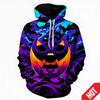 Autumn 3D Fun Pumpkin Pattern Printed Hoodies Fashionable Casual Sports Long Sleeved Men's Hooded Sweatshirts