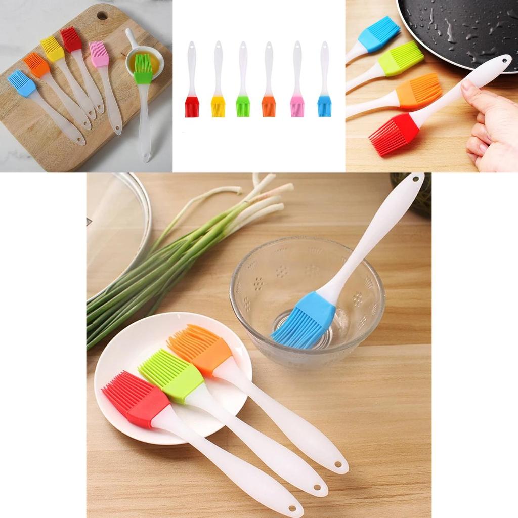 Multipurpose Silicone Spatula And Barbeque Oil Brush Ideal For Cooking And Grilling
