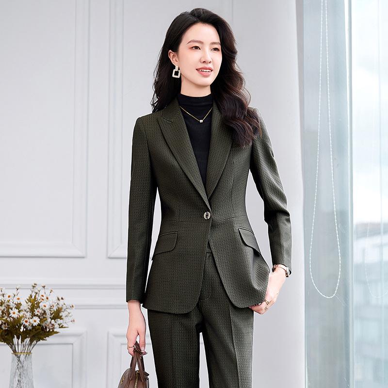 Zihong Spring/Autumn 2024 Women's Suit Set – Elegant, Goddess Style, Casual Workwear