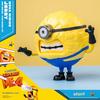Minions Despicable Me 4 Toy, 4.7-inch Mega Jerry Action Figure with 360° Rotating Body and 3 Interchangeable Facial Expressions, Minion Model Kit, Gif