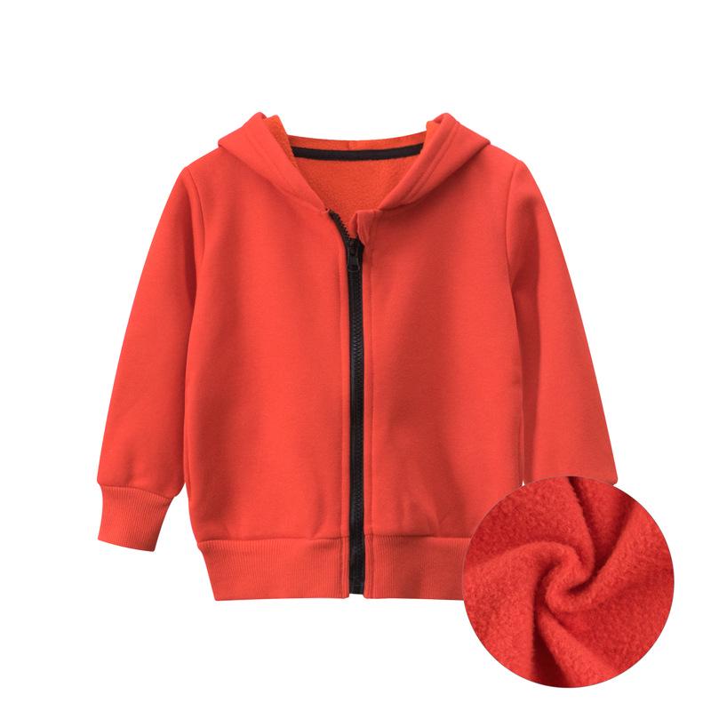 27kids 2024 Herbst/Winter Koreanischer Kinderfleecejacke Pullover - Reißverschluss, Trendige Babykleidung