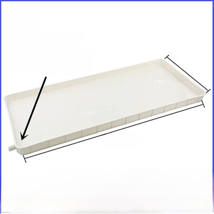 Bandeja de Plástico Rectangular con Drenaje Base para Maceta Recolector de Agua de Condensación Bandeja Larga Estrecha para Maceta