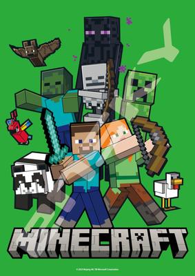 Ensky MINECRAFT Adventure Mode 18.2 X 25.7 Cm Minecraft Jigsaw Puzzle, 208 Pieces, JIGSAW PUZZLE 208-123, Ages 4 and Up