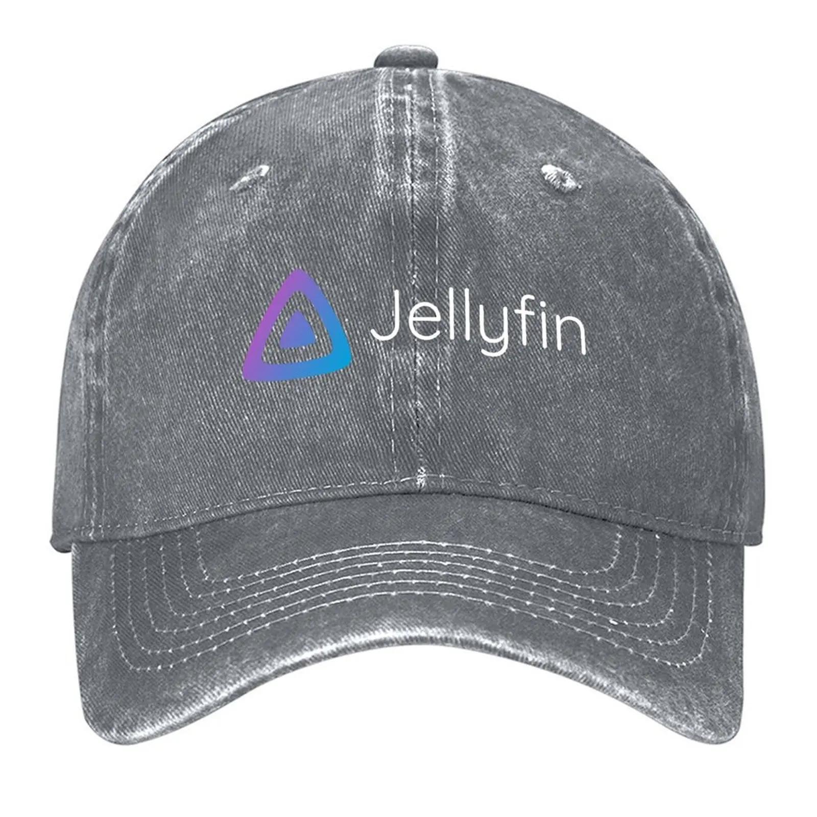 New Jellyfin Banner (White) Baseball Cap Anime Hat Trucker Cap Unique hats derby hat Boy Womens