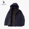 U.S. Polo Assn. Herren-Daunenjacke mit Kapuze