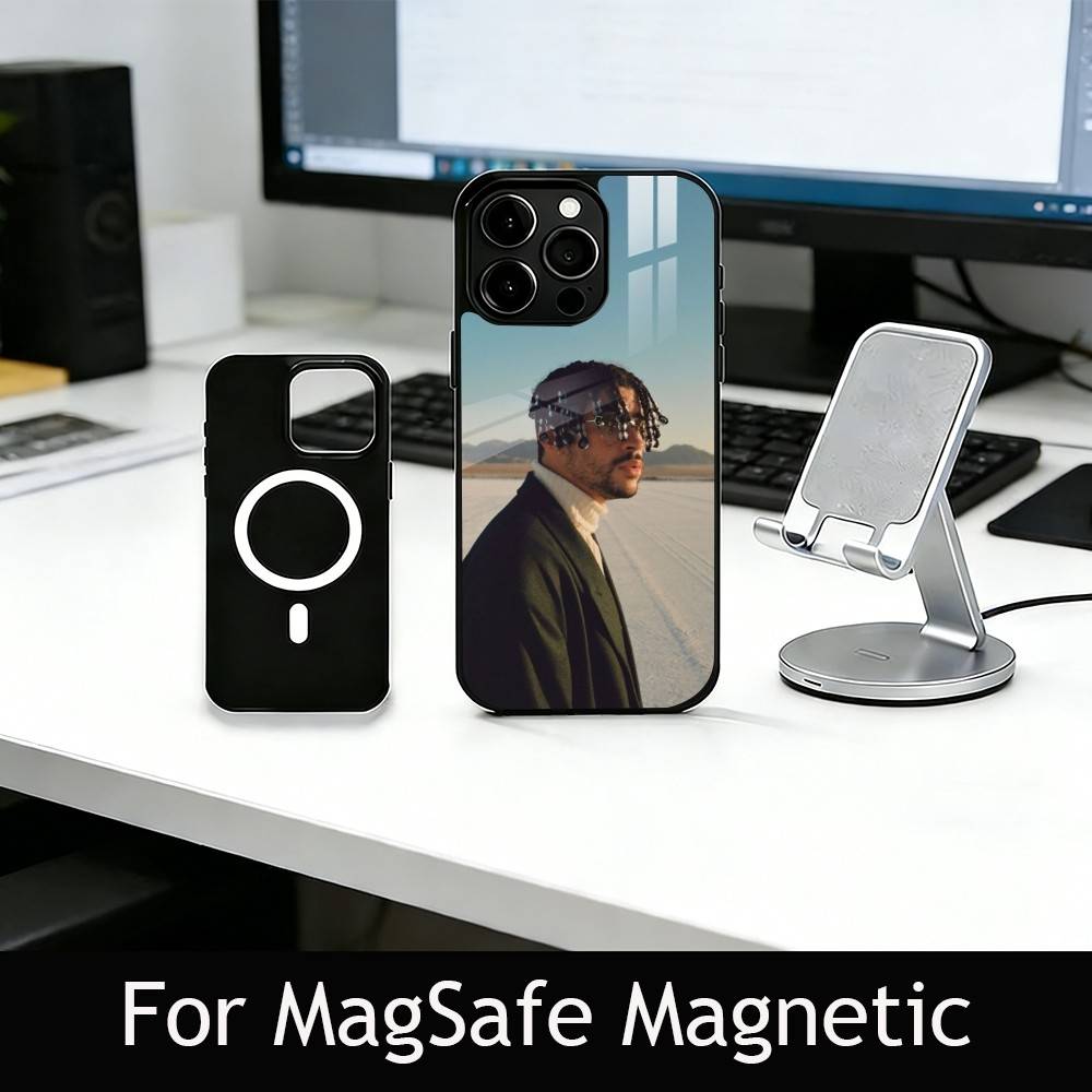 Bad B-B V-Vibes Phone Case For iPhone17,16,15,14,13,12,11 Plus,Pro Magnetic with Magsafe Wireless Charging