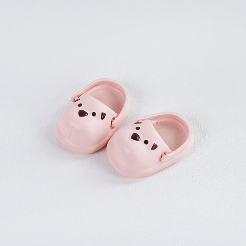 2Pcs 1:12 OB11 Puppy Bear Pig Footwear Doll Classic Shoes Suit Designed For Ob11 1/12 Bjd Detachable Doll Gsc DOD YMY Doll Accessories