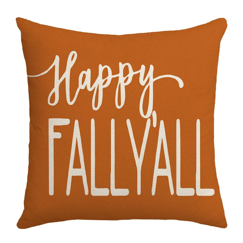 Pillow New Pumpkin Maple Leaf Gnome Autumn Cushion Cushion Thanksgiving Pillow Nordic Linen Pillow Cover