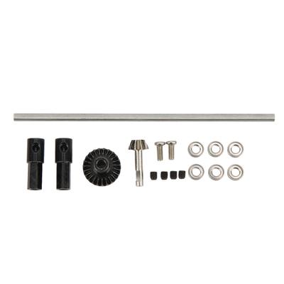 RC Auto Metall Hinterachse Achse Fernbedienung LKW Upgrade Zubehör für WPL D12Schwarz