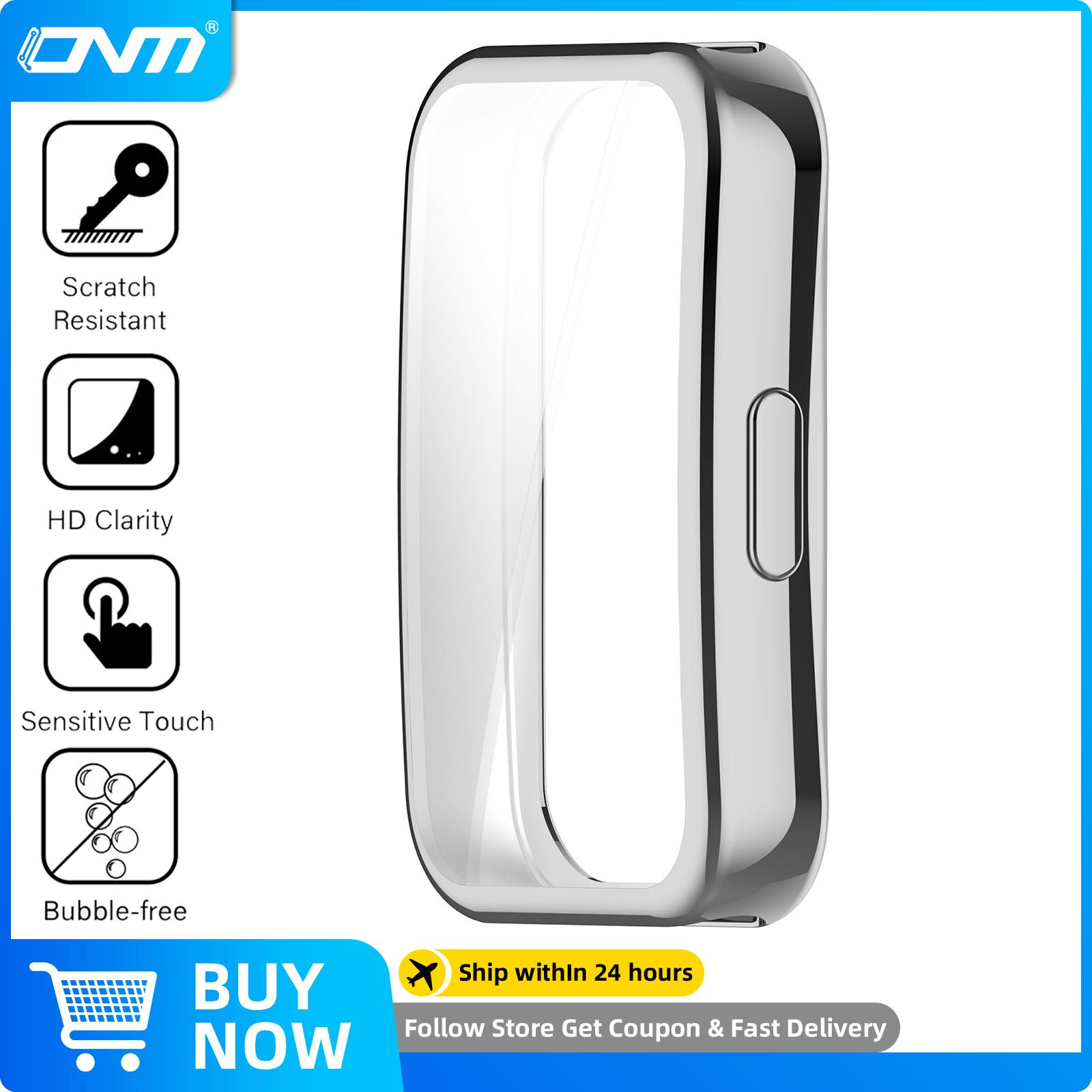 

Case for Huawei Band 10 9 8 Screen Protector Case Soft TPU All-Around Protective Bumper Cover for Huawei Band10/9/8 Accessories Huawei Band 10 9 8 срібний