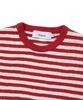 KNITTED Boucle Stripe Round Knit Red