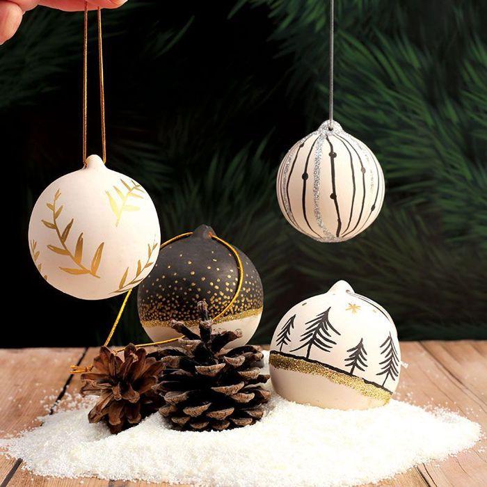 DIY Box 4 Ceramic Christmas Balls