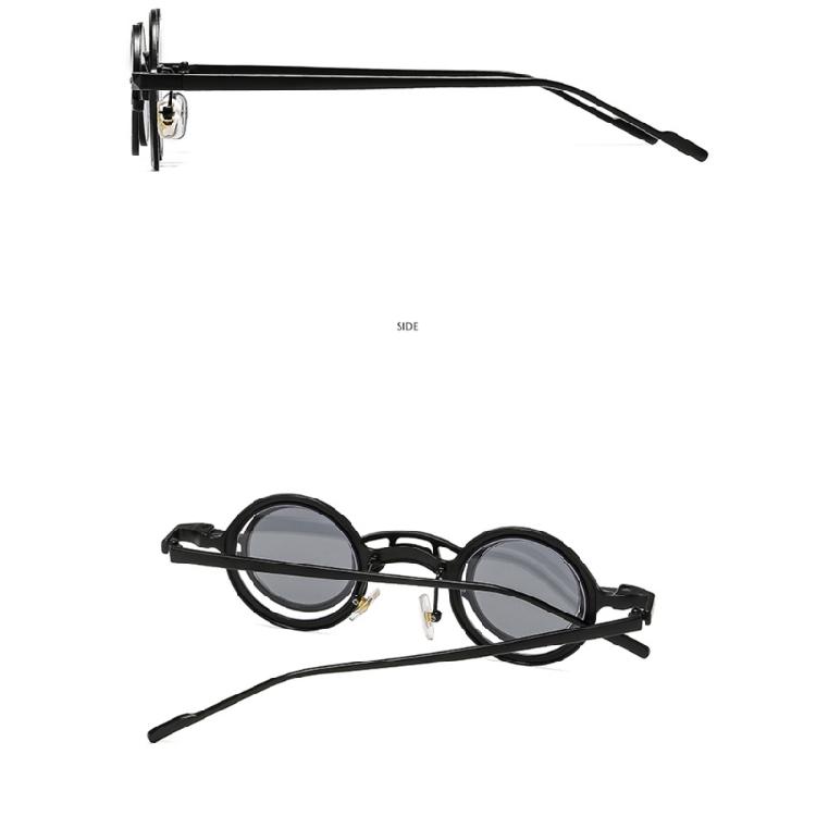Durability Round Metal Sunglasses with Scratch Resistant Lenses Baby Sunglasses Accessories for Day Wear