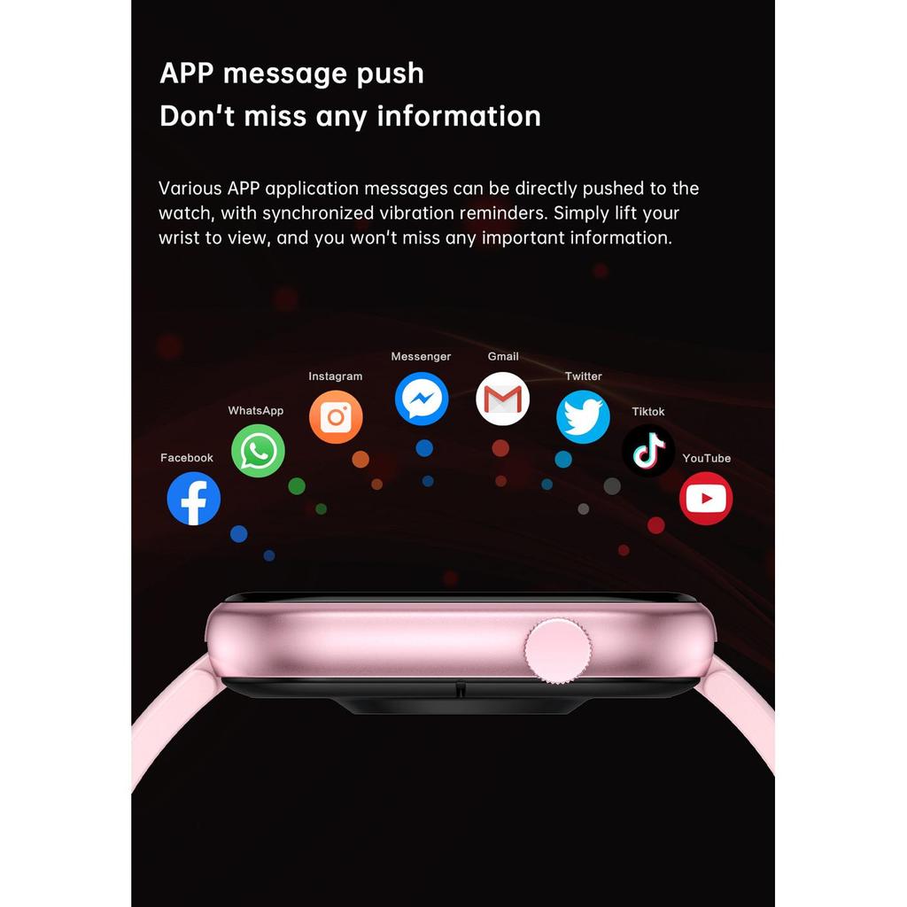 Smart Watch For Men Women Gift Full Touch Screen Sports Fitness Watches Bluetooth Calls Digital Smartwatch