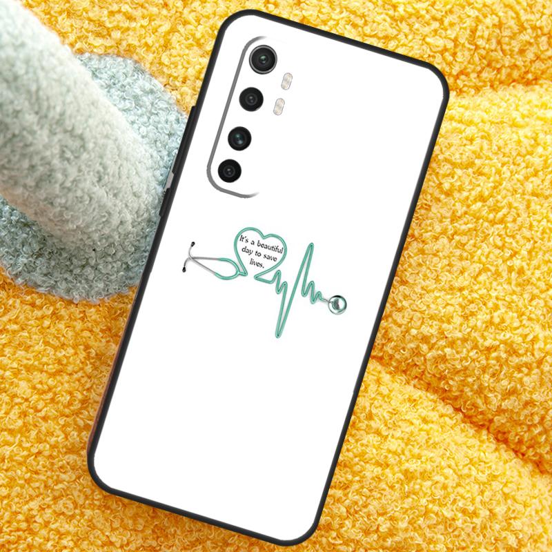 Cute Stethoscope Heart Case For Xiaomi 15 Ultra 14 13T 14T 15T 17 Pro Max  Cover For POCO X7 Pro X5 X6 F5 F6 F7 F8