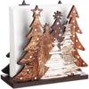 1PC Wooden Christmas Tree Tissue Holder, Desktop Three-dimensional Paper Holder, Tissue Base Napkin Holder