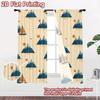 2D FLAT PRINTING 2pcs Curta (Without Rod) Mounta and Sailboats Popular Curta Digital Printed 100% Polyester Curta