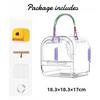 Parrots Cages Portable Outdoor Transparent Bird Bag Breathable Peony Cages Lightweight Bird House Supplies Small Pets Carries