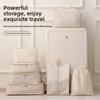 7PCS Set Set Travel Organizer Storage Bags Suitcase Packing Cubes Set Cases Portable Luggage Clothes Shoe Tidy Pouch Folding