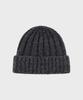 NOIRER Mohair Ribbed Wool Beanie (3 Colors)