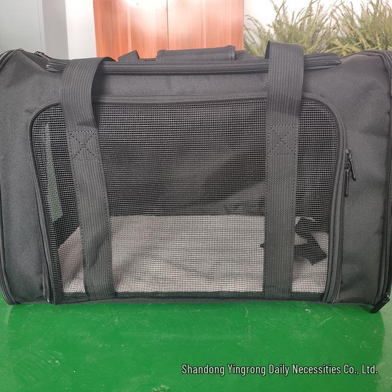 Foldable Large Capacity Pet Travel Crossbody Bag for Cats and Dogs