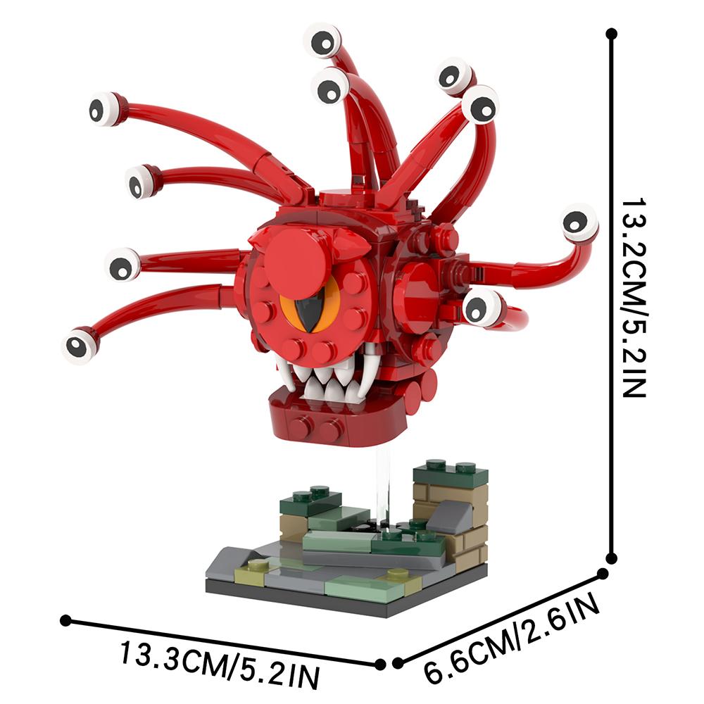 MOOXI Game Series Beholder 165Pcs MOC Bricks Horror Monster Figures Building Blocks Kids Toys For Children Birthday Gift MOC1487