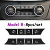 8PCS  W166 W292 W463 Dashboard Air Conditioner Wind Volume Heater Climate Control Button For Mercedes Benz ML GL GLE GLS G Class