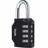 Diyife Padlock, 4-Digit Combination Lock, Anti-Theft, Numbered Combination Lock, Valuables Lock, School Locker, Business, Warehouse, Outdoor Use, Japa