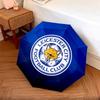 Leicester City Football Club  Pattern, Automatic Folding Umbrella, Portable and Foldable Design, 8 Ribs, a Christmas or Birthday Gift.