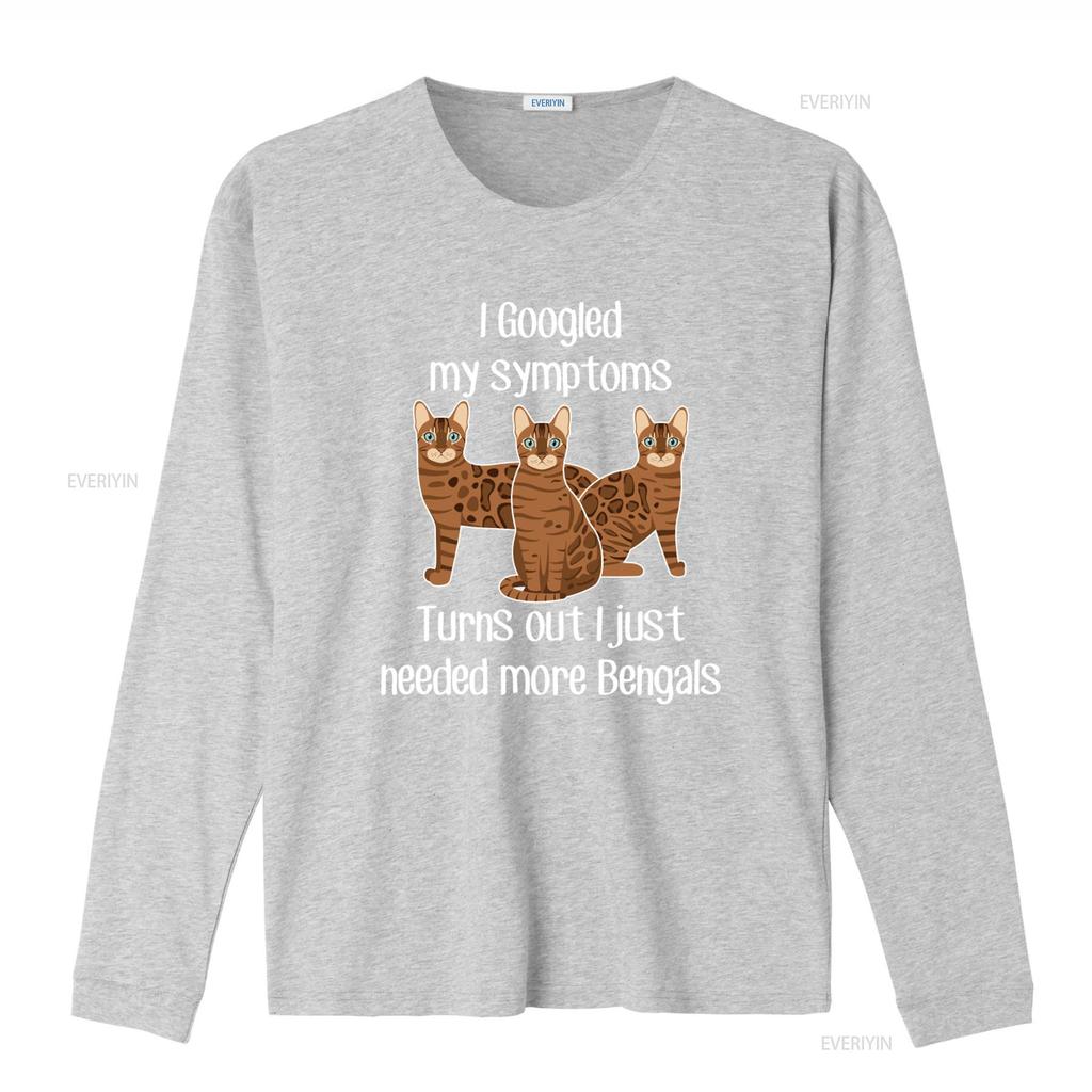 Bengal Cat T Shirt Funny Lover Design Cute Pet Mom Dad Animal I Googled Symptoms Needed More Bengals Vintage Washed