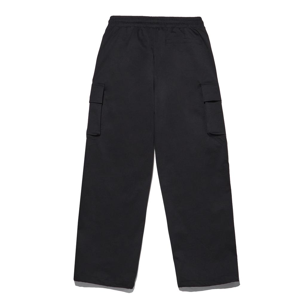INTERCREW [24Ss] Single-Pleat Semi-Wide Cargo Pants Black Ity1Pl01Abk