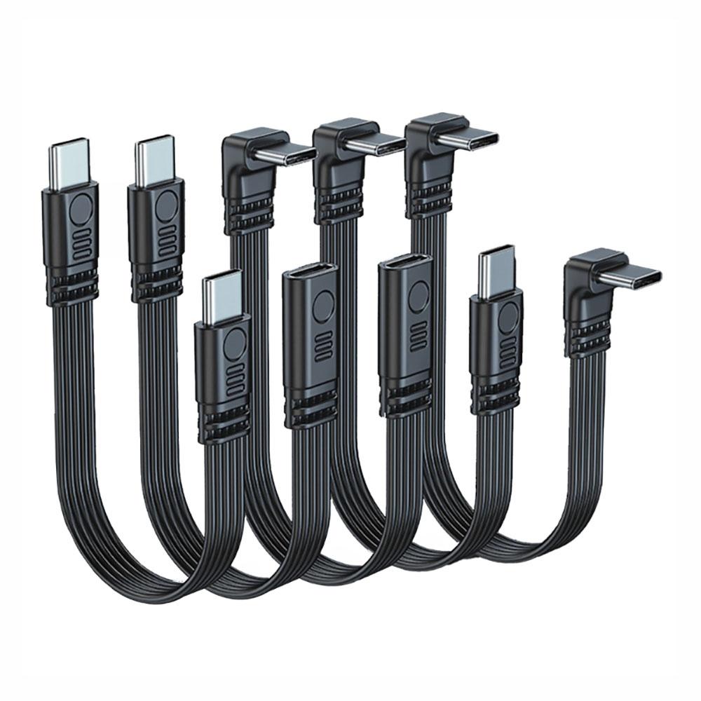 USB C Adapter Cable 1.1/1.1/1.1m Length Type C Converter Cord for Tablets Phones Support 181Mbps Data Transmission 11W