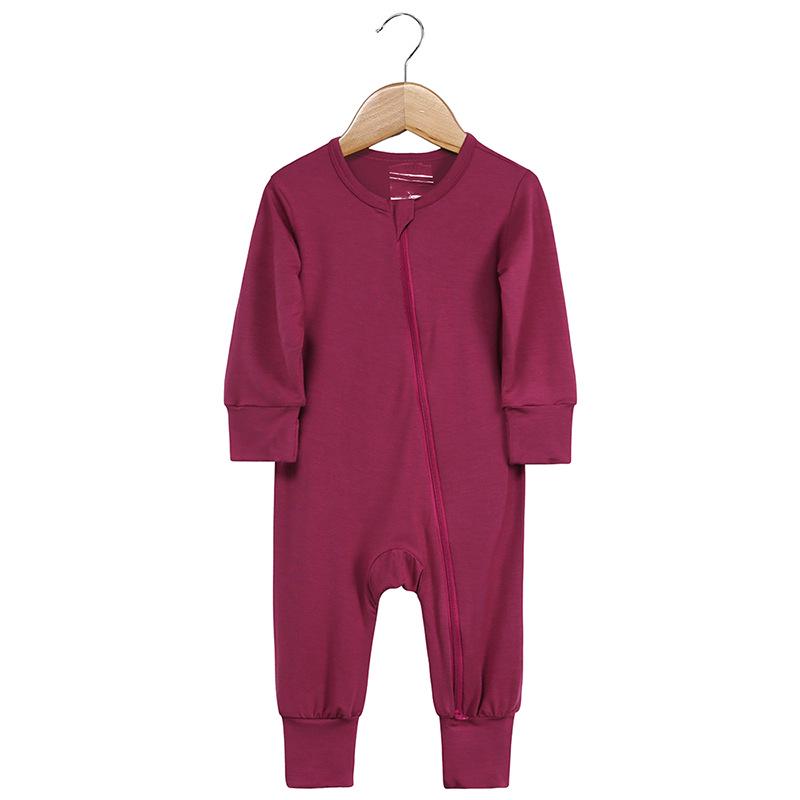 Bamboo Fiber Baby Onesie – Spring/Autumn Casual Homewear Newborn Climbing Suit