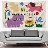 Cute Cartoon Animal Tapestry Colorful Aesthetic Wall Hanging Bedroom Living Room Kids Room Boho Wall Decor Home